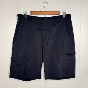 Nike Golf Mens Cargo Shorts Sz 32/M Dri-Fit Style 401501-010 Black Stretch Poly